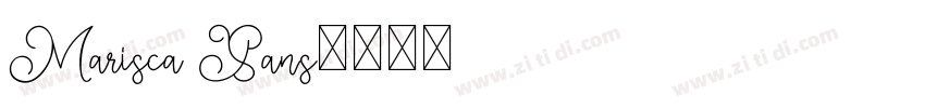 Marisca Sans字体转换